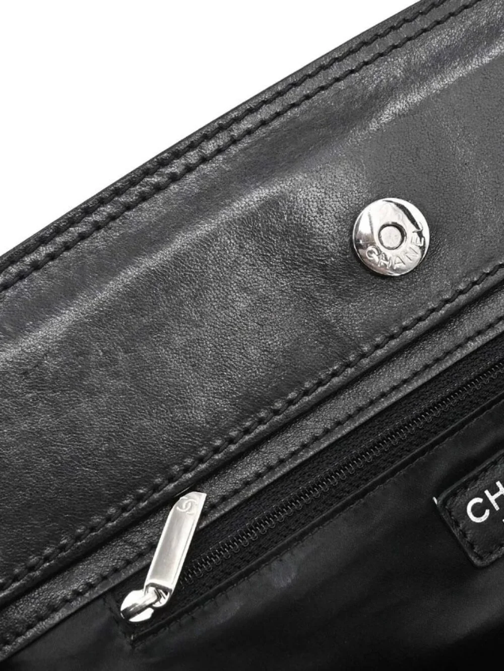Chanel Black Lambskin Mademoiselle Lock Tote Handbag 198230
